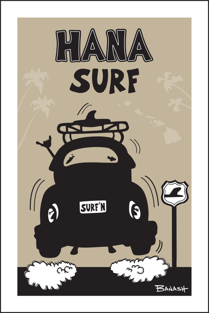 HANA ~ SURF ~ SURF BUG TAIL ~ AIR ~ BLACK N TAN ~ 2:3