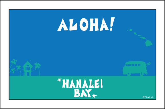 HANALEI BAY ~ ALOHA ~ SURF BUS ~ SEAFOAM ~ 2:3