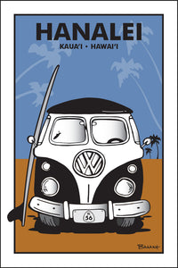 HANALEI ~ KAUA'I ~ HAWAI'I ~ SIMPLE SURF BUS GRILL ~ SAND LINES ~ 2:3