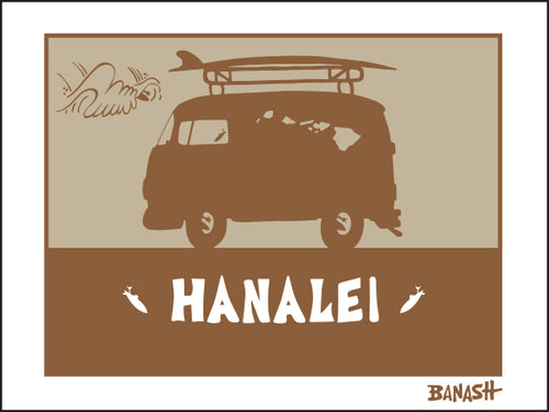 HANALEI ~ SURF BUS ~ CATCH SAND ~ 3:4