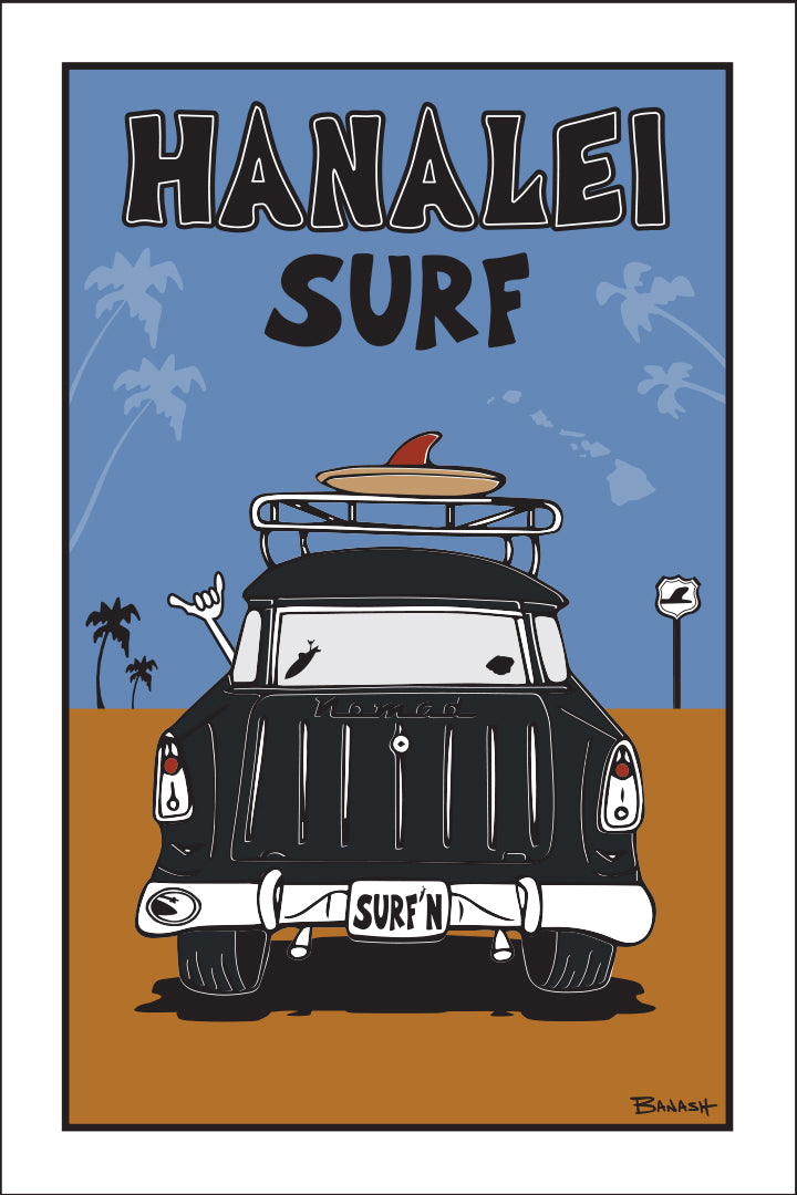 HANALEI SURF ~ SURF NOMAD TAIL ~ SAND LINES ~ 2:3