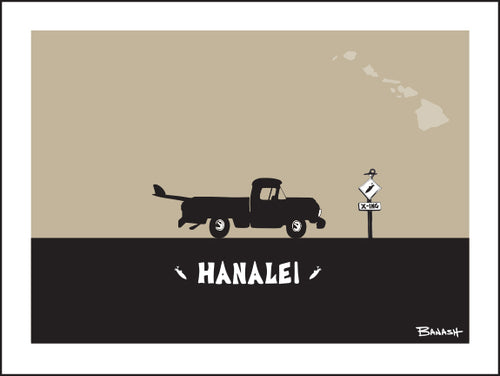 HANALEI ~ SURF PICKUP ~ 3:4