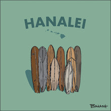 Load image into Gallery viewer, HANALEI ~ ISLANDS ~ VINTAGE SURFBOARD QUIVER