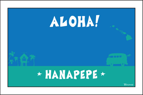HANAPEPE TOWN ~ KAUA'I ~ ALOHA ~ SURF BUS ~ SEAFOAM ~ 2:3