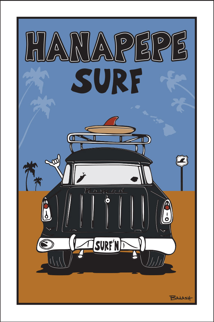HANAPEPE TOWN ~ SURF ~ KAUA'I ~ SURF NOMAD TAIL ~ SAND LINES ~ 2:3