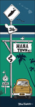 Load image into Gallery viewer, HANA TOWN ~ SURF XING ~ SURF PICKUP ~ OCEAN LINES ~ 8x24