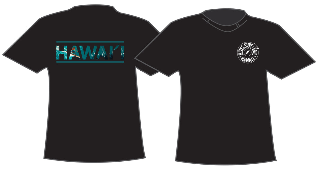 HAWAI'I ~ LEFT FACE ~ GRAPHIC T-SHIRT