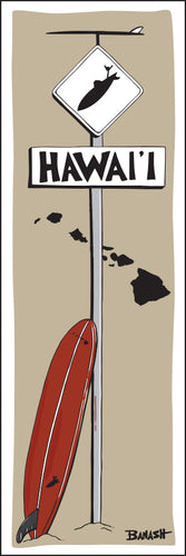 HAWAI'I ~ LONGBOARD ~ SURF XING ~ RED TINT ~ 1:3