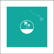 Load image into Gallery viewer, HAWAI&#39;I ~ PALMS SAND ~ SEAFOAM ~ 1:1