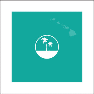 HAWAI'I ~ PALMS SAND ~ SEAFOAM ~ 1:1