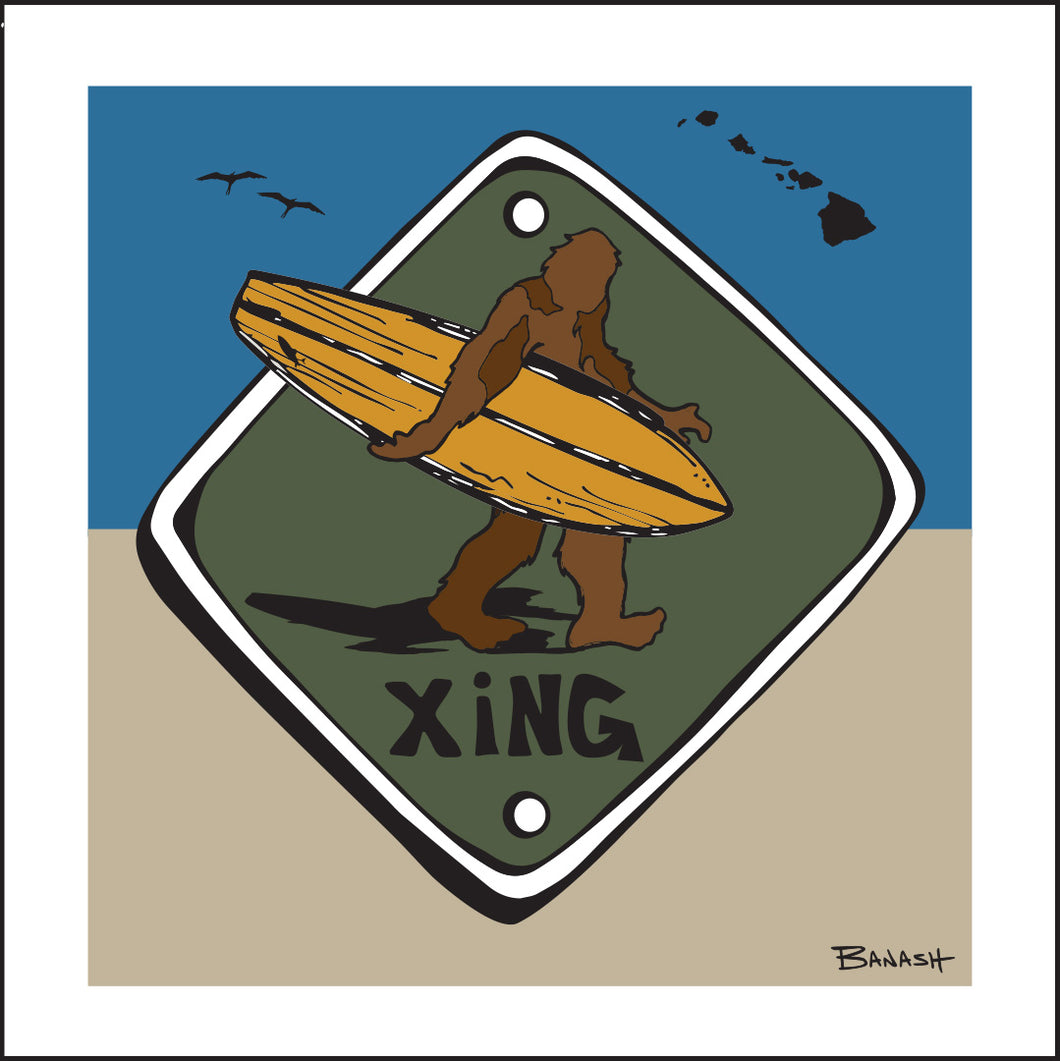 HAWAI'I ~ SASQUATCH ~ SHORT BOARD ~ XING ~ 1:1