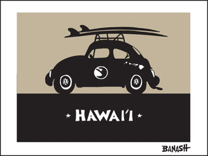 HAWAI'I ~ SURF BUG ~ BLACK N' TAN ~ 3:4