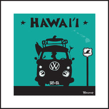 Load image into Gallery viewer, HAWAI'I ~ SURF BUS GRILL ~ SEAFOAM ~ 1:1