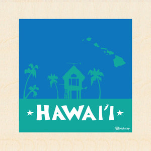 HAWAI'I ~ SURF HUT ~ PLAMS ~ ISLANDS ~ SEAFOAM ~ 1:1