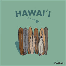 Load image into Gallery viewer, HAWAI'I ~ ISLANDS ~ VINTAGE SURFBOARD QUIVER