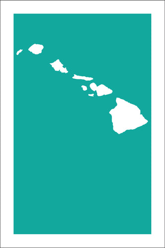 HAWAIIAN ISLANDS ~ LARGE ~ 12x18