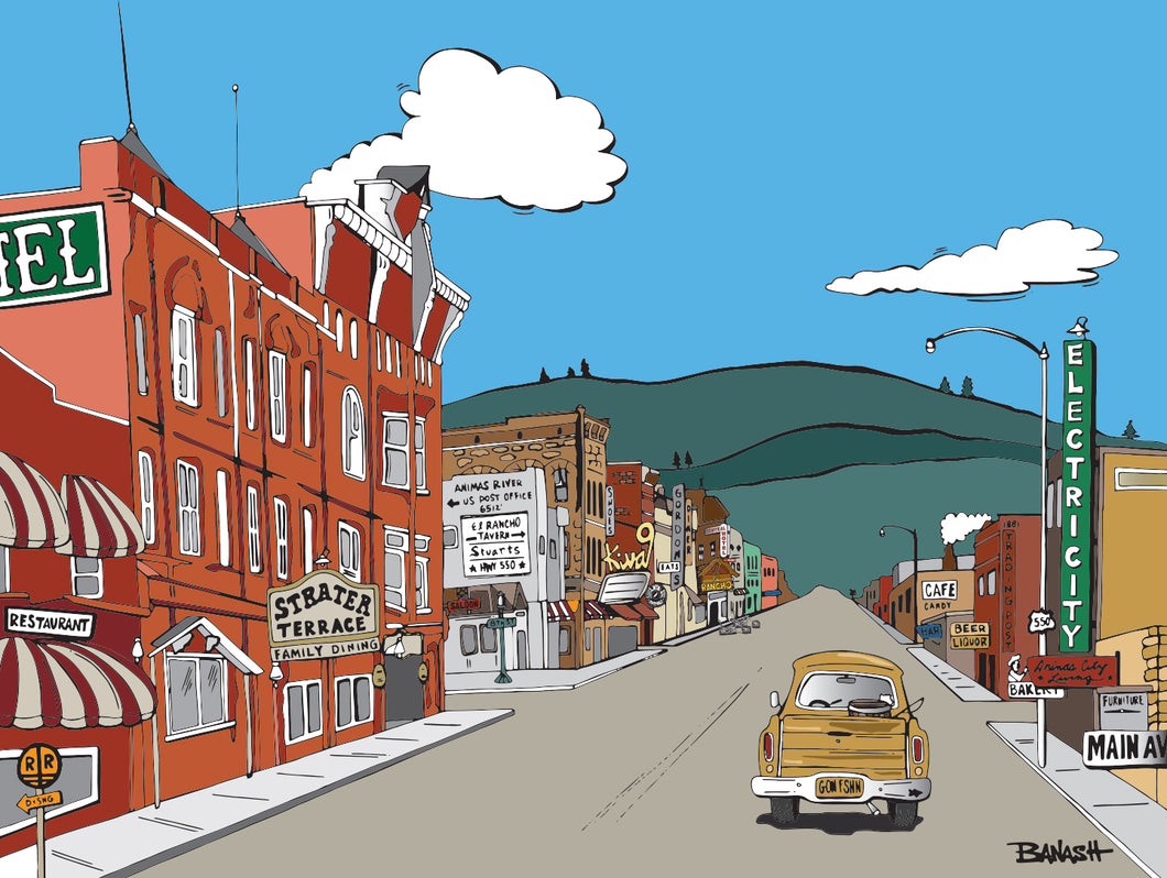 DURANGO ~ MAIN AVE ~ HISTORIC DOWNTOWN ~ STRATER HOTEL ~ ELECTRICITY ~ HWY 550 ~ 3:4