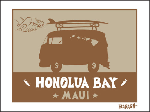 HONOLUA BAY ~ SURF BUS ~ SAND ~ 3:4