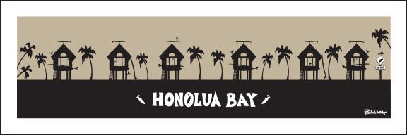 HONOLUA BAY ~ SURF HUTS ~ 1:3