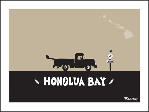 HONOLUA BAY ~ SURF PICKUP ~ 3:4