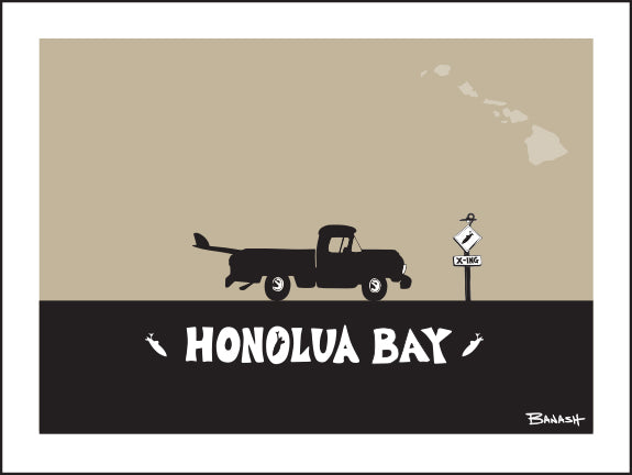 HONOLUA BAY ~ SURF PICKUP ~ 3:4