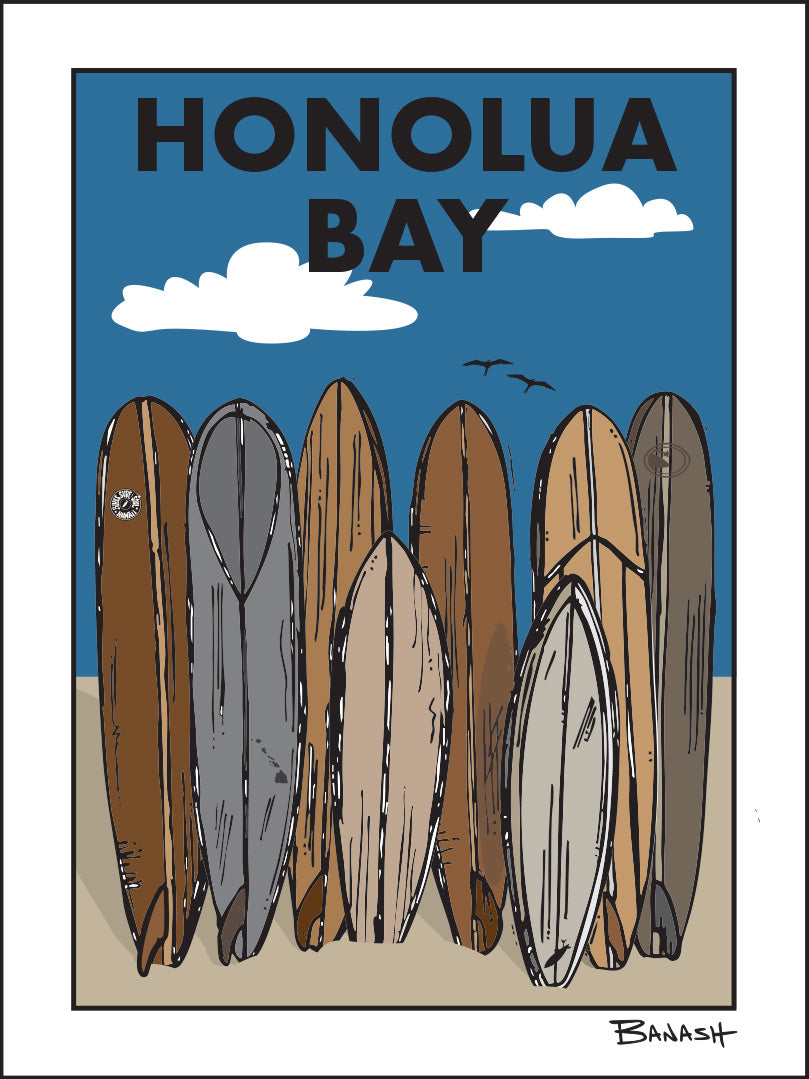 HONOLUA BAY ~ SURF QUIVER ~ 3:4