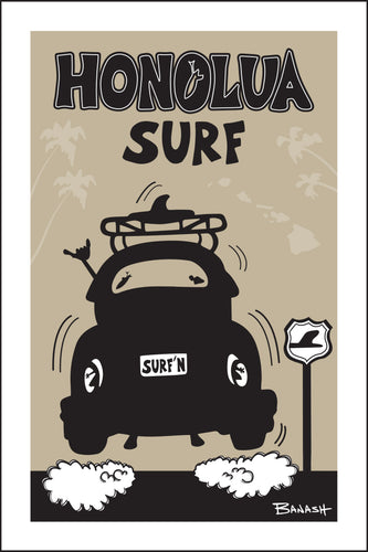 HONOLUA BAY ~ SURF BUG TAIL ~ AIR ~ BLACK N' TAN ~ 2:3