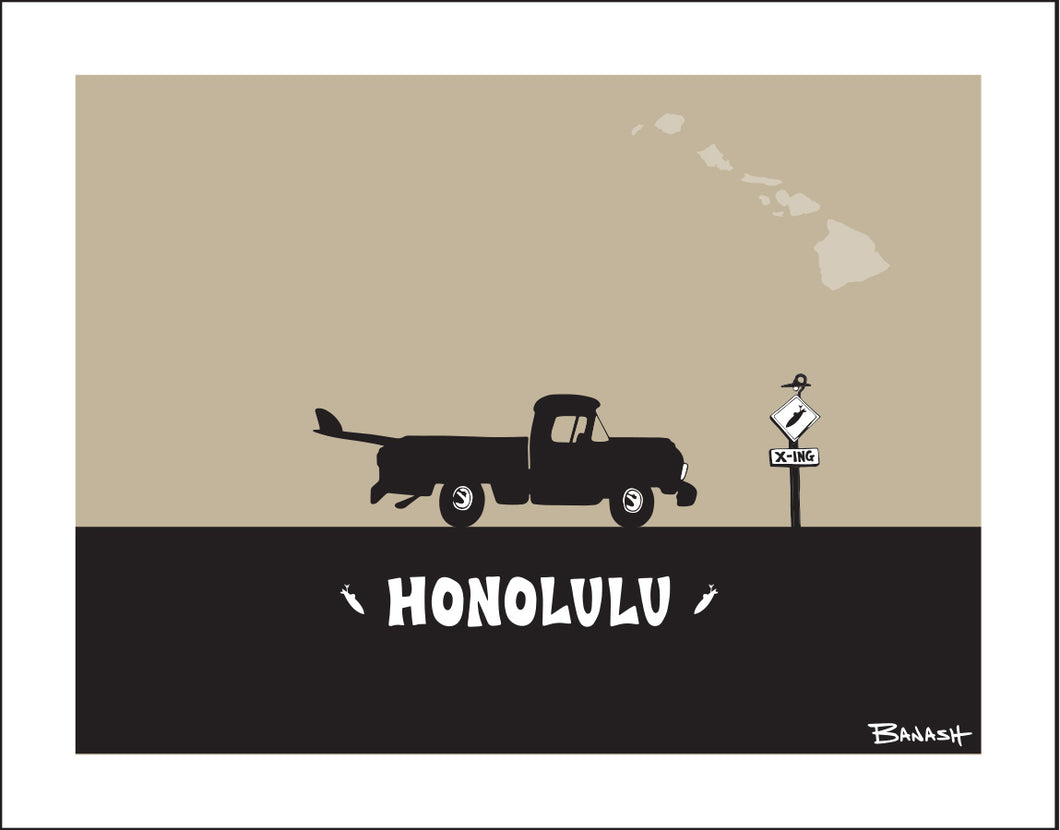 HONOLULU ~ WAIKIKI ~ SURF PICKUP ~ 3:4