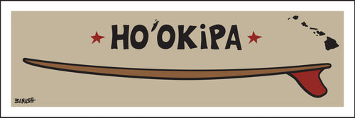 HO'OKIPA ~ RED FIN ~ SURFBOARD ~ 1:3