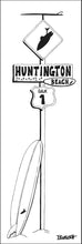 Load image into Gallery viewer, HUNTINGTON BEACH ~ SURF XING ~ LONGBOARD ~ 1:3