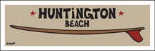 Load image into Gallery viewer, HUNTINGTON BEACH ~ RED FIN ~ SURFBOARD ~ 8x24