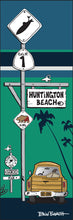 Load image into Gallery viewer, HUNTINGTON BEACH ~ SURF XING ~ SURF PICKUP ~ OCEAN LINES ~ 8x24