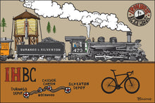 Load image into Gallery viewer, IRON HORSE BICYCLE CLASSIC ~ D&amp;SNG R.R. VS. ROAD BIKE ~ DURANGO ~ 12x18