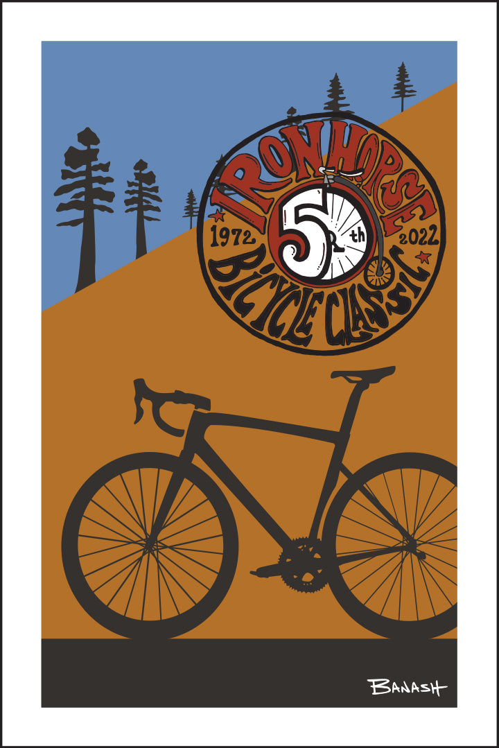 IRON HORSE BICYCLE CLASSIC ~ 5OTH ~ ROAD BIKE ~ WESTERN SLOPE ~ 12x18