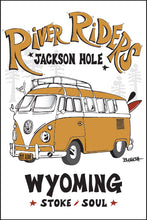 Load image into Gallery viewer, JACKSON HOLE ~ RIVER RIDERS ~ CALIF. STYLE BUS ~ 2:3