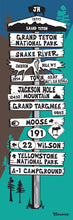 Load image into Gallery viewer, JACKSON HOLE ~ TOWN ~ SIGN POST ~ GRAND TETON NATIONAL PARK ~ 1:3