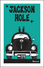 Load image into Gallery viewer, JACKSON HOLE ~ SKI BUG GRILL ~ SEAFOAM ~ 2:3