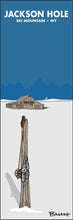 Load image into Gallery viewer, JACKSON HOLE ~ SKI MOUNTAIN ~ WYOMING ~ TETONS ~ VINTAGE SKIIS ~ 1:3