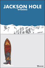 Load image into Gallery viewer, JACKSON HOLE ~ WYOMING ~ VINTAGE SNOWBOARD ~ 2:3