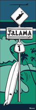 Load image into Gallery viewer, JALAMA ~ LONGBOARD ~ SURF XING ~ OCEAN LINES ~ GOIN&#39; LEFT... ~ 8x24