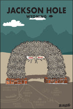 Load image into Gallery viewer, JACKSON HOLE ~ ELK ANTLER'S ARCH ~ TOWN SQUARE ~ GRAND TETONS ~ 2:3
