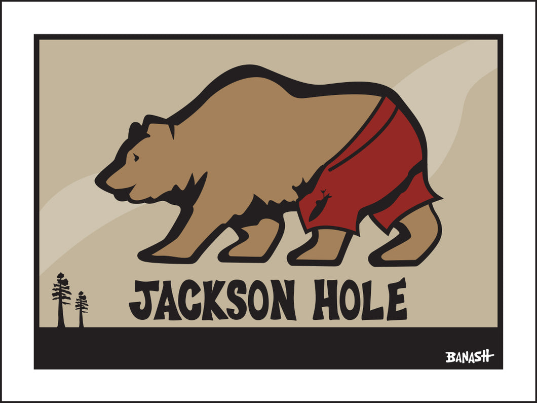 JACKSON HOLE ~ SNAKE RIVER BEAR ~ 3:4