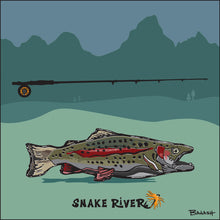 Load image into Gallery viewer, JACKSON HOLE ~ SNAKE RIVER ~ FLY ROD ~ RAINBOW TROUT ~ TETONS ~ 1:1