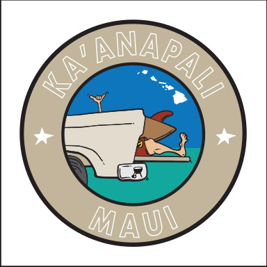 KA'ANAPALI ~ MAUI ~ HAWAI'I ~ TAILGATE SURF GREM ~ 1:1