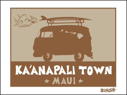 KA'ANAPALI TOWN ~ SURF BUS ~ CATCH SAND ~ 3:4