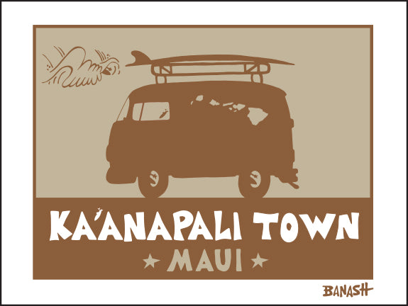 KA'ANAPALI TOWN ~ SURF BUS ~ CATCH SAND ~ 3:4