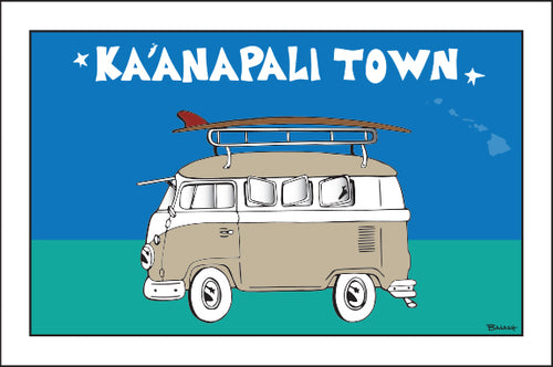 KA'ANAPALI TOWN ~ SURF BUS ~ SEAFOAM ~ 2:3
