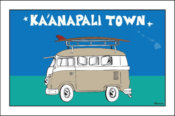 KA'ANAPALI TOWN ~ SURF BUS ~ SEAFOAM ~ 2:3