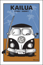 Load image into Gallery viewer, KAILUA ~ O&#39;AHU ~ HAWAI&#39;I ~ SIMPLE SURF BUS GRILL ~ SAND LINES ~ 12x18