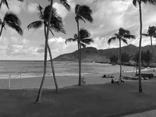 Load image into Gallery viewer, KALAPAKI BEACH ~ SAND VOLLEYBALL COURT ~ GRAYSCALE